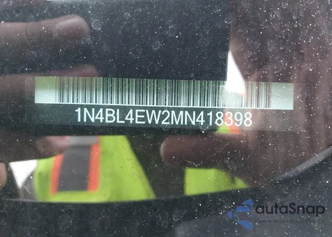 2021 Nissan Altima Sl Intelligent Awd from USA, damaged, VIN 1N4BL4EW2MN418398